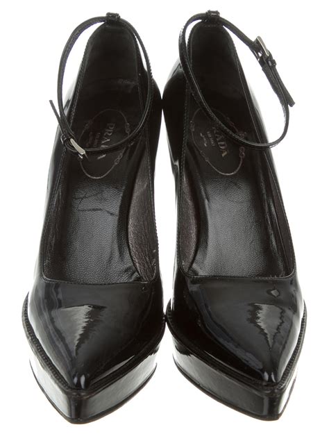 prada leather puffer logo platform pumps|prada pumps and ballerinas.